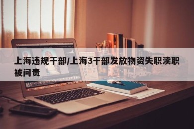 上海违规干部/上海3干部发放物资失职渎职被问责